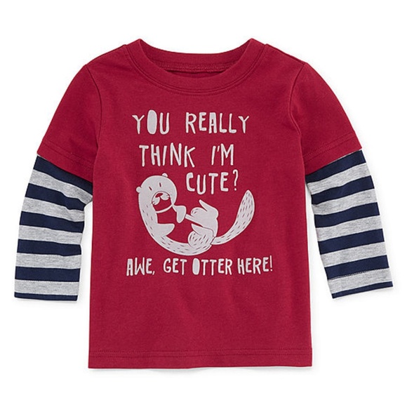 Layered-Look Otter Tee - Picture 1 of 1